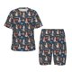 thumbnail image 1 of Fotbe Garden Gnomes Pijama Estampada de 2 Piezas para Niños – Ropa de Dormir de Manga Corta Cómoda para Niños y Niñas, Camiseta y Shorts de Algodón-3X-Large, 1 of 6