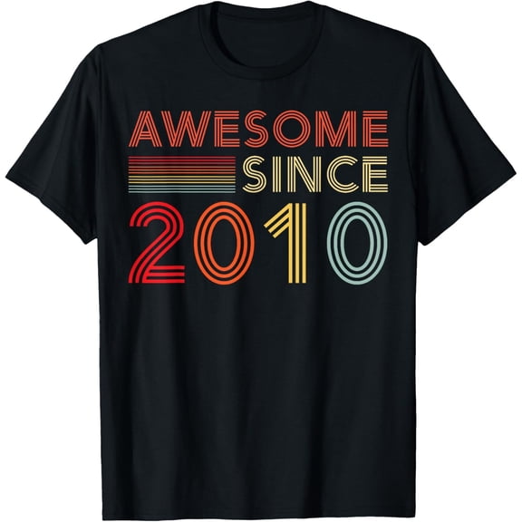Velto 15 Year Old BDay Decorations Son Boy 15yr 2010 15th Birthday T-Shirt All Size S-5XL