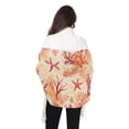 thumbnail image 4 of FORMRS Womens Scarf Winter Soft Long Big Warm Shawls Wrap Tassel Scarves, Red Starfish, 4 of 9