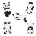thumbnail image 3 of Ceramic Chopsticks Rack for Home Dining 5Pcs Japanese Lovely Panda Holder, 3 of 4