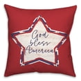 thumbnail image 2 of Creative Products God Bless America Star 18x18 Spun Poly Pillow, 2 of 3