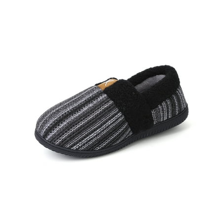 

Mens Slipper Comfy Warm House Shoes for Indoor Outdoor Dark Gray 13