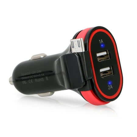 Car Fast Charging Charger with Micro USB Light Cable for IOS Android (Best Micro Usb Car Charger Android)