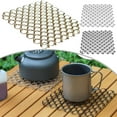 thumbnail image 4 of Yimiti Camping Pot Trivets Stainless Steel Suspended Spring Insulation Pad For Hot Pots,Yellow, 4 of 7
