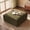Green, variant on Gericco Corduroy 40" Square Ottoman, Oversized Soft Foam Footstool for Living Room Bedroom,Beige