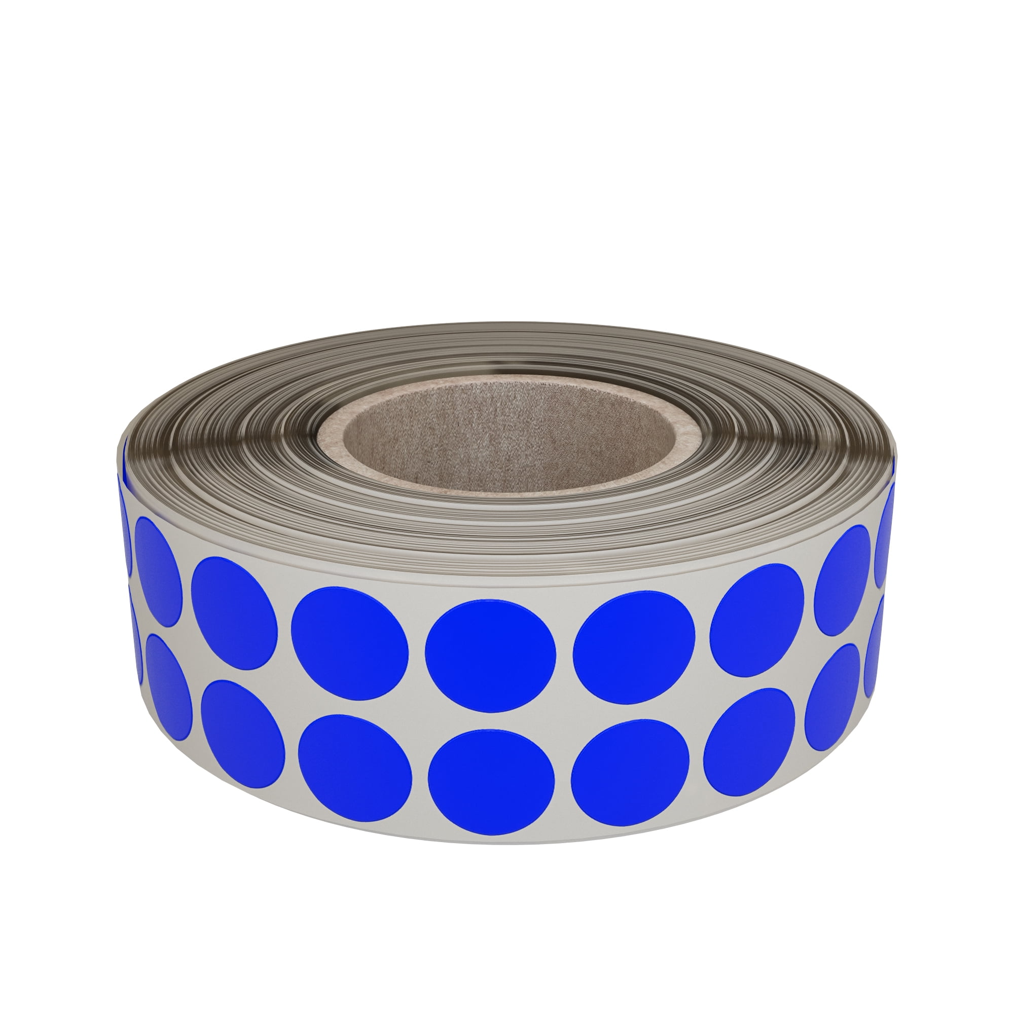 Colored Round Sticker Rolls 5/8" Diameter Dot Labels in Blue Size 0.