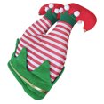 thumbnail image 3 of KAKOWELY Divertido gorro navideño portátil para fiestas navideñas, creativo gorro con forma de pata de elfo, recuerdo de fiesta navideña, 3 of 5