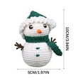 thumbnail image 2 of RKSTN Handmade Materials Christmas Crochet Material Package Santa Claus Snowman Deer Hand Woven Wool Ball, 2 of 3