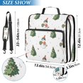 thumbnail image 3 of Water-Resistant 3-Ring Binder Organizer with Multiple Pockets Zipper Binder Bag for Office Cute Snowman and Christmas Tree, 3 of 8