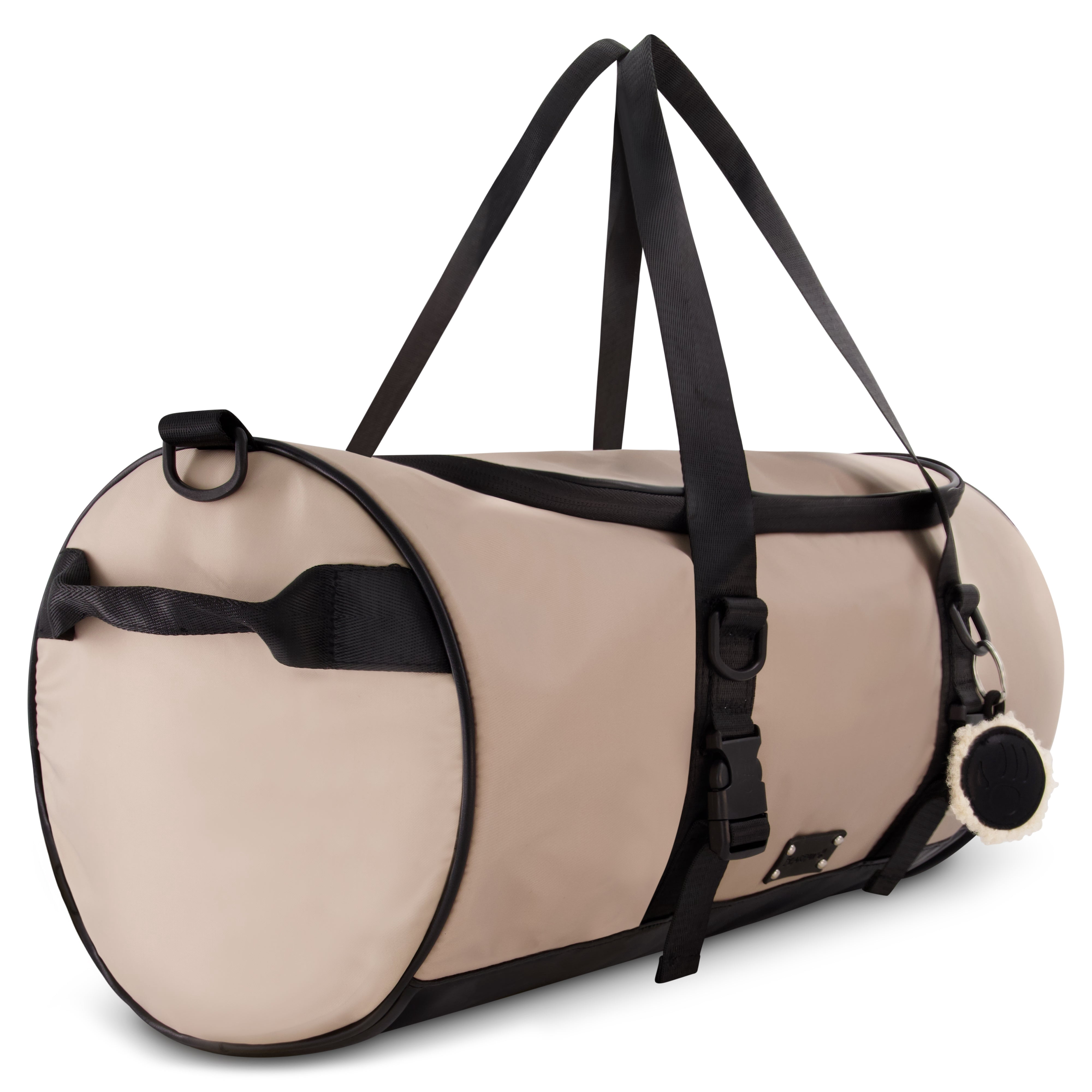 Bearpaw Women's Duffel Gym Bag - Carry on Bag for Workout, Sports, Overnight, Travel Essentials and Weekender Bags for Women - Perfect Travel Duffle Bag, Black