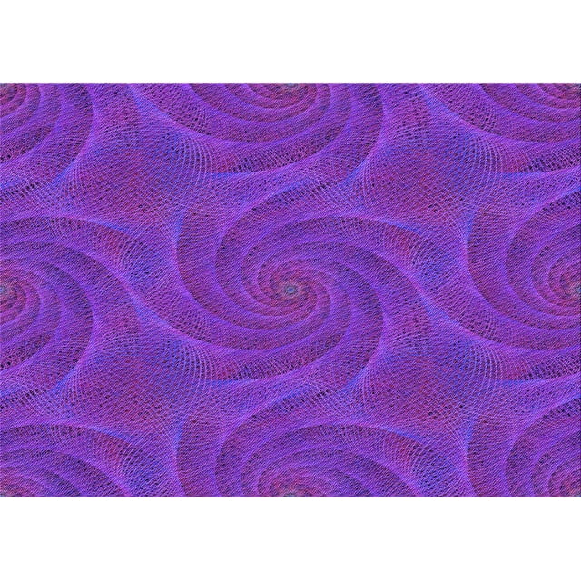 Ahgly Company Machine Washable Indoor Rectangle Transitional Purple Daffodil Purple Area Rugs, 2' x 3'