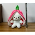 thumbnail image 5 of Strawberry Carrot Rabbit Plush Toy Creative Bag Fruit Transform into Bunny Stuffed Toy For Girls Christmas Gift (25cm), 5 of 5