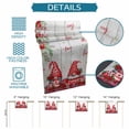 thumbnail image 6 of Red Gnomes Table Runner - 90 Inch Long Valentine Roses Love Leaves Wood Rustic Cotton and Linen Blended Dress Scarves Farmhouse Table Runner for Kitchen Dining, Coffee Table, 13" x 90", 6 of 8