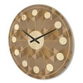 thumbnail image 3 of Designart 'Square Retro Design VI' Mid-Century Modern Wood Wall Clock, 3 of 5