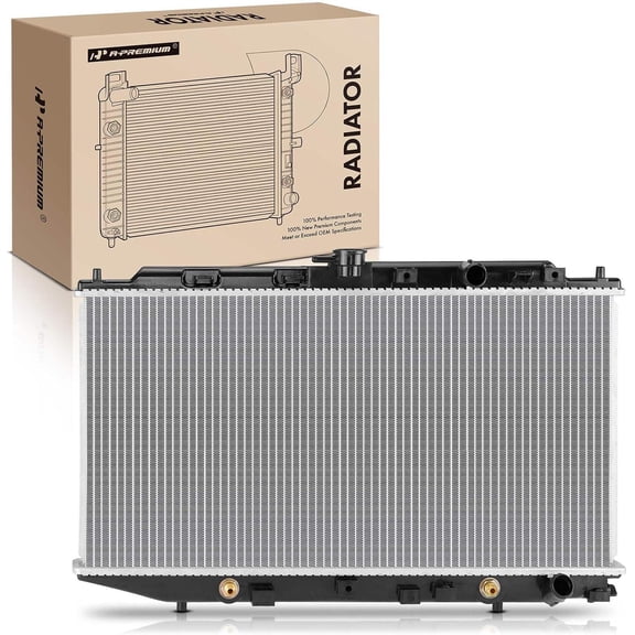 A-Premium Engine Coolant Radiator with Transmission Oil Cooler Compatible with Honda Civic 1988-1991 L4 1.5L 1.6L, CRX 1988-1991 L4 1.5L 1.6L, Automatic Trans. Replace# 19010PM3901, 19010PM5305