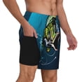 thumbnail image 2 of Sikiie Largemouth Bass Fish Print Men's Double Layer Swimming Trunks, Adjustable Waistband and Pockets Sports Swimming Trunks, Beach Swimwear-Large, 2 of 6