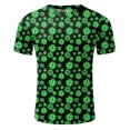 thumbnail image 5 of TSADFHJI Ensemble de Pyjama pour Hommes, Flanelle d'Hiver, Col Rond Imprimé, Manches Courtes, Short, Vert m, 5 of 5