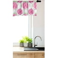 thumbnail image 3 of Ambesonne Floral Window Valance, Peony Blossoms on Trellis, 54" X 18", Pink Mint Green and White, 3 of 3