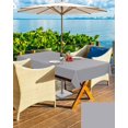thumbnail image 5 of Gray Outdoor Tablecloth with Umbrella Hole and Zipper, Solid Color Table Cover for Rectangle Tables Waterproof Tabletop Collection for Patio, Garden, Picnic, Camping 60 x 102 inch, 5 of 6