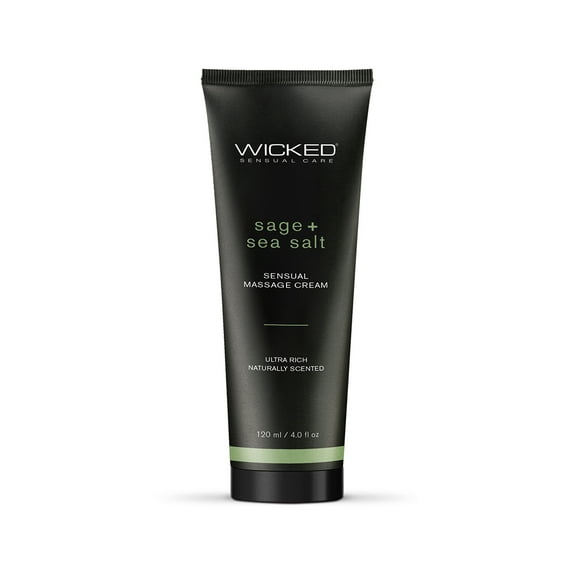 Wicked Massage Cream - Sage Sea Salt 4oz by Wicked Sensual Care