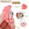 thumbnail image 3 of Uxcell 16 Pcs Flores de Solapa para Trajes de Hombre, Pin de Solapa de 2 Pulgadas para Hombres, Rosas de Tela Satinada Artificiales, Boutonnieres para Bodas, Fiestas, Ceremonias, Rosa Brillante, 3 of 7