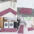 thumbnail image 5 of Pink and Black Of Leopard Print Kitchen Rugs Sets Of 2,Anti Fatigue Kitchen Mat Rugs Non Slip Washable,Decorative Kitchen Floor Mats for Kitchen,Sink,Laundry,17"x30"+17"x47", 5 of 7
