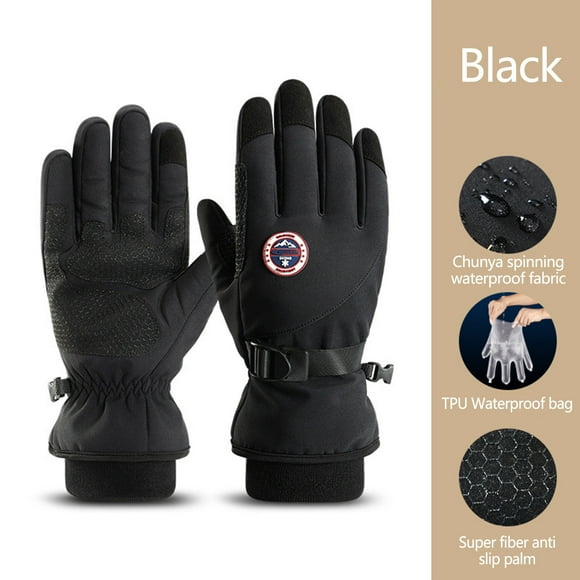 Miogawg Winter Gloves, Windproof Waterproof Ski Glove With Touchscreen Thermal Lining Anti-Slip For Work Cycling Motorcycle Snowboarding