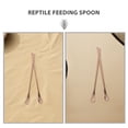 thumbnail image 3 of TABLZONE 2Pcs Stainless Steel Lizard Feeding Spoon with Comfortable Handle for Small Reptile Care, 3 of 8