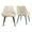 Beige, variant on Clihome Fabric Soft Dining Chairs (Set of 2)