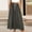 Gray, variant on Women's Cotton Linen Casual Solid Color Midi Skirt High Waisted A Line Flowy Swing Boho Long Skirts with Drawstring Red XXL(XXL)
