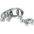 thumbnail image 2 of Swarovski Clear Crystal Set of 2 Figurines HIPPO MOTHER WITH BABY - 5135920, 2 of 2