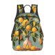 thumbnail image 1 of Disketp Retro Warm Lemon Flower Mochila Ligera e Impermeable, Mochila de Día Resistente para Viajes, Senderismo y Uso Diario para Hombre y Mujer, 1 of 7
