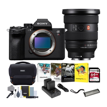 Sony a7R V Mirrorless Camera with FE 16-35mm f/2.8 GM II Lens Bundle with Accessories (7 Items)