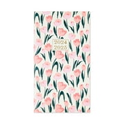 Pen+Gear January 2024 to December 2025 Monthly Planner, Pink Floral, 3.75 in x 6.75 in