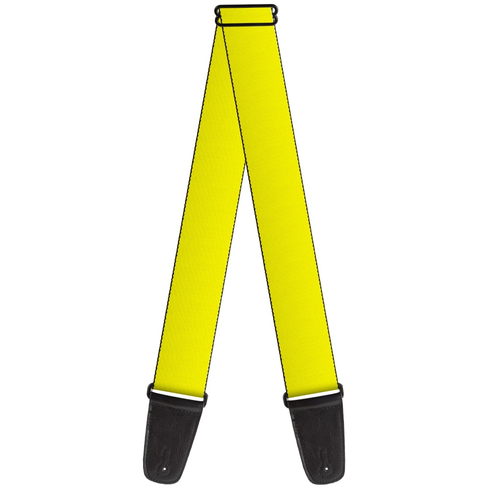 Buckle-Down Guitar Strap, Neon Yellow, 2 Inches Wide