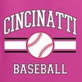 thumbnail image 6 of Wild Bobby City of Cincinnati Baseball Fantasy Fan Sports Men's T-Shirt, Fuschia, Medium, 6 of 6