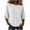 *White, variant on VBVC Women's Crew Neck 3/4 Sleeve Top , Ladies' Drop Shoulder Loose Fit Tunic , Casual Stretchy Tee Shirts For Women, S-2XL
