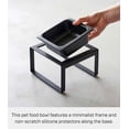 thumbnail image 3 of Yamazaki Home Single Pet Food Bowl - Two Styles, Black, Steel + Ceramic, Tall, 1.25, Dishwasher Safe (Bowls Only), No Assembly, 3 of 6