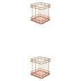 thumbnail image 3 of Cesta de almacenamiento multifuncional Billuyoard portalápices Oro rosa 10*9*9 cm 2Conjunto, 3 of 6