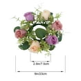 thumbnail image 3 of PPgejGEK Faux Roses Artificial Flower Garland Wedding Table Centerpiece Decor for Party Event Home Christmas Decoration 23cm/9.06in Diameter, 3 of 4