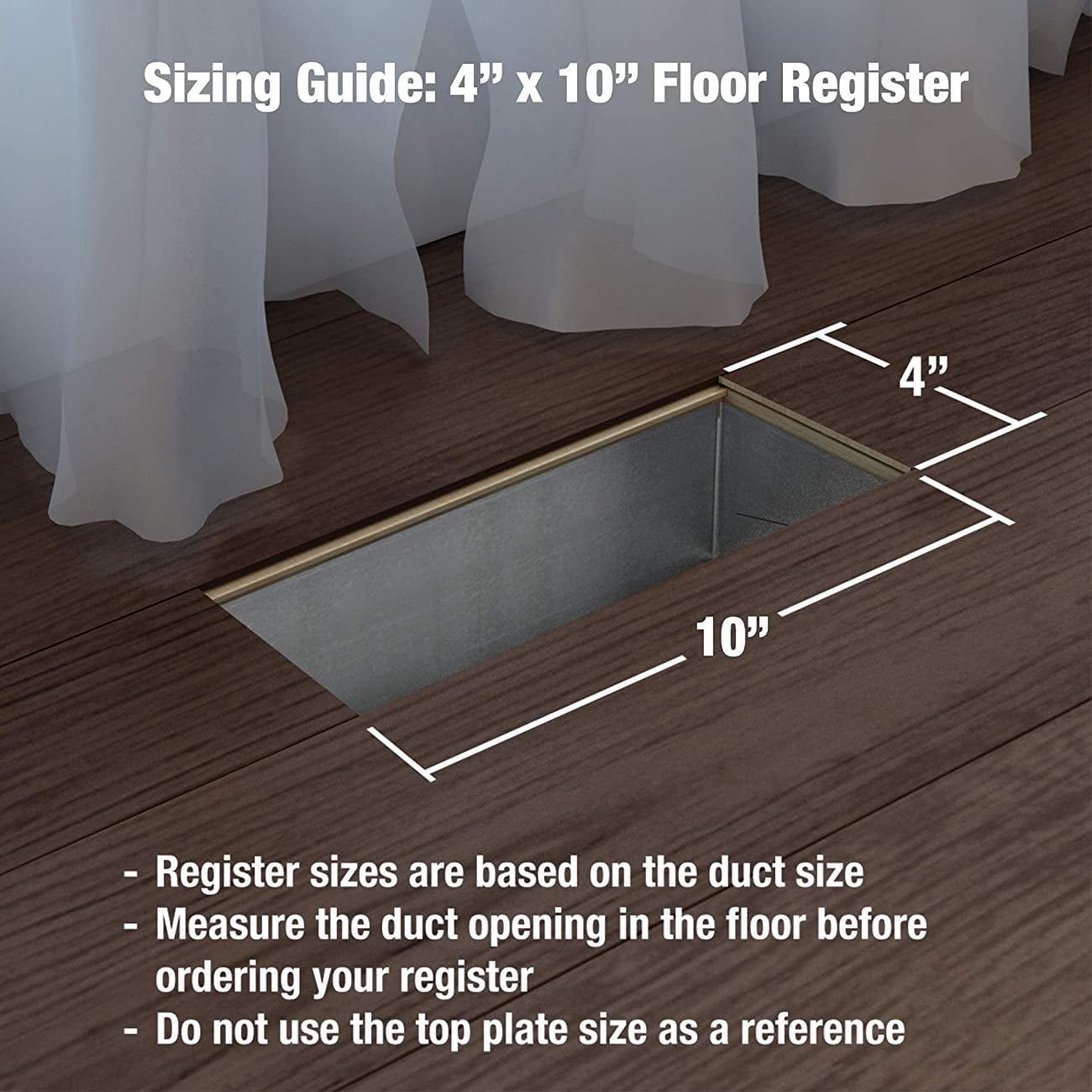 Imperial Templar 4 In. x 10 In. Black Iron Steel Floor Register RG3466