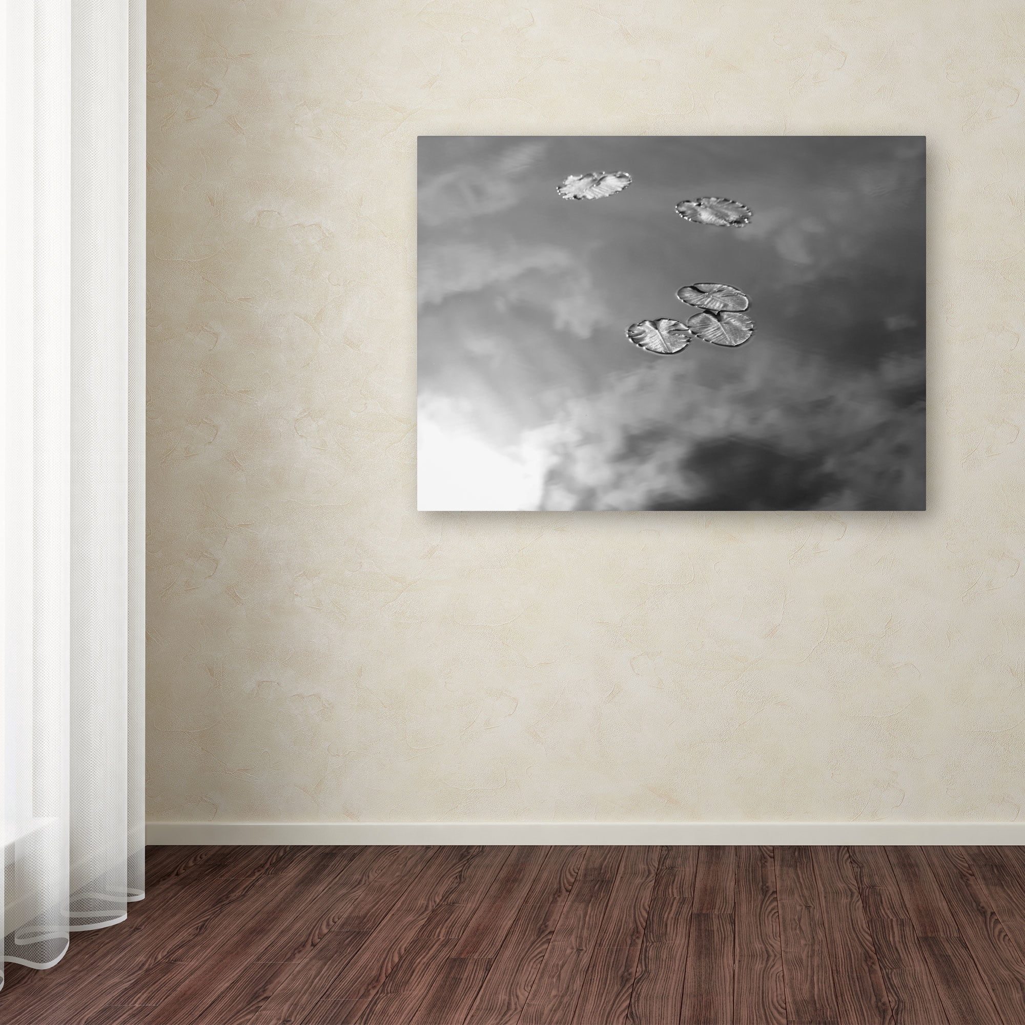 Trademark Fine Art "Lily Pads & Sky" Canvas Wall Art by Patty Tuggle