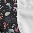 thumbnail image 4 of Under the Sea Microwave Oven Cover, Pattern with Watercolor Sea Life Animals Such as Coral Seahorse and Jellyfish, Water Resistant Organizer with Pockets Kitchen, 36" x 12", Multicolor, by Ambesonne, 4 of 4