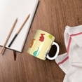 thumbnail image 4 of Yiaed Colorful Rabbit Print Ceramics Coffee,Large Handle Design,Extra Large Tea and Coffee Cup for Office and Home Mugs, 4 of 6