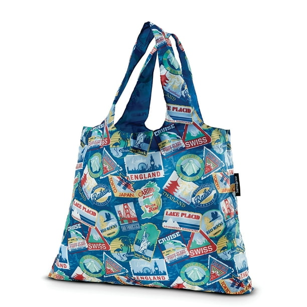 Bolso de compras plegable con estampado de hojas de Samsonite