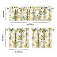 thumbnail image 6 of Yellow Lemon 3-Piece Kitchen Curtains Set Kitchen Curtains Sets with Valance for Windows Rod Pocket Machine Washable Kitchen Decor Decorations (54"x18"+2x27.5"x24"), 6 of 6