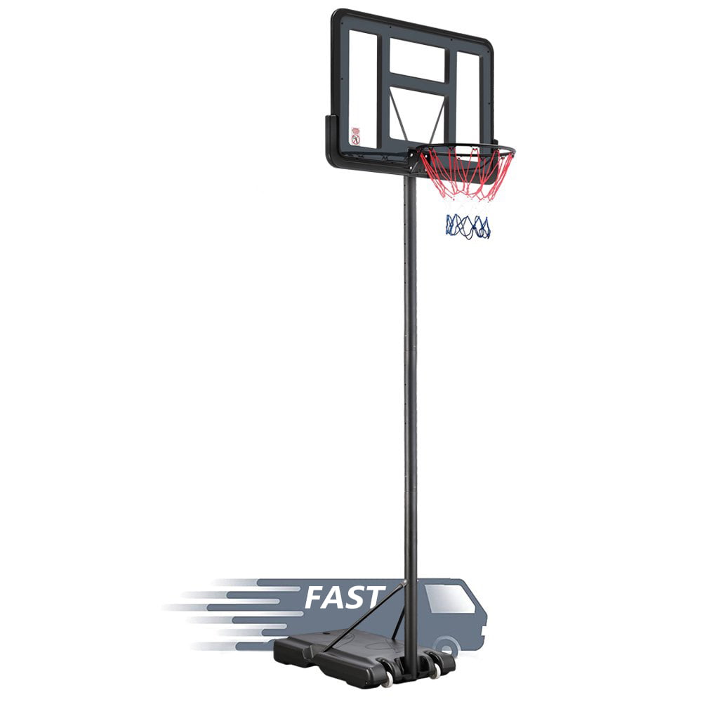 Basketball Hoop System Indoor Outdoor Basketball Hoop Stand w/Wheels and High-Performance Backboard Giantex 10FT Portable Height-Adjustable Sports Basketball Hoop 
