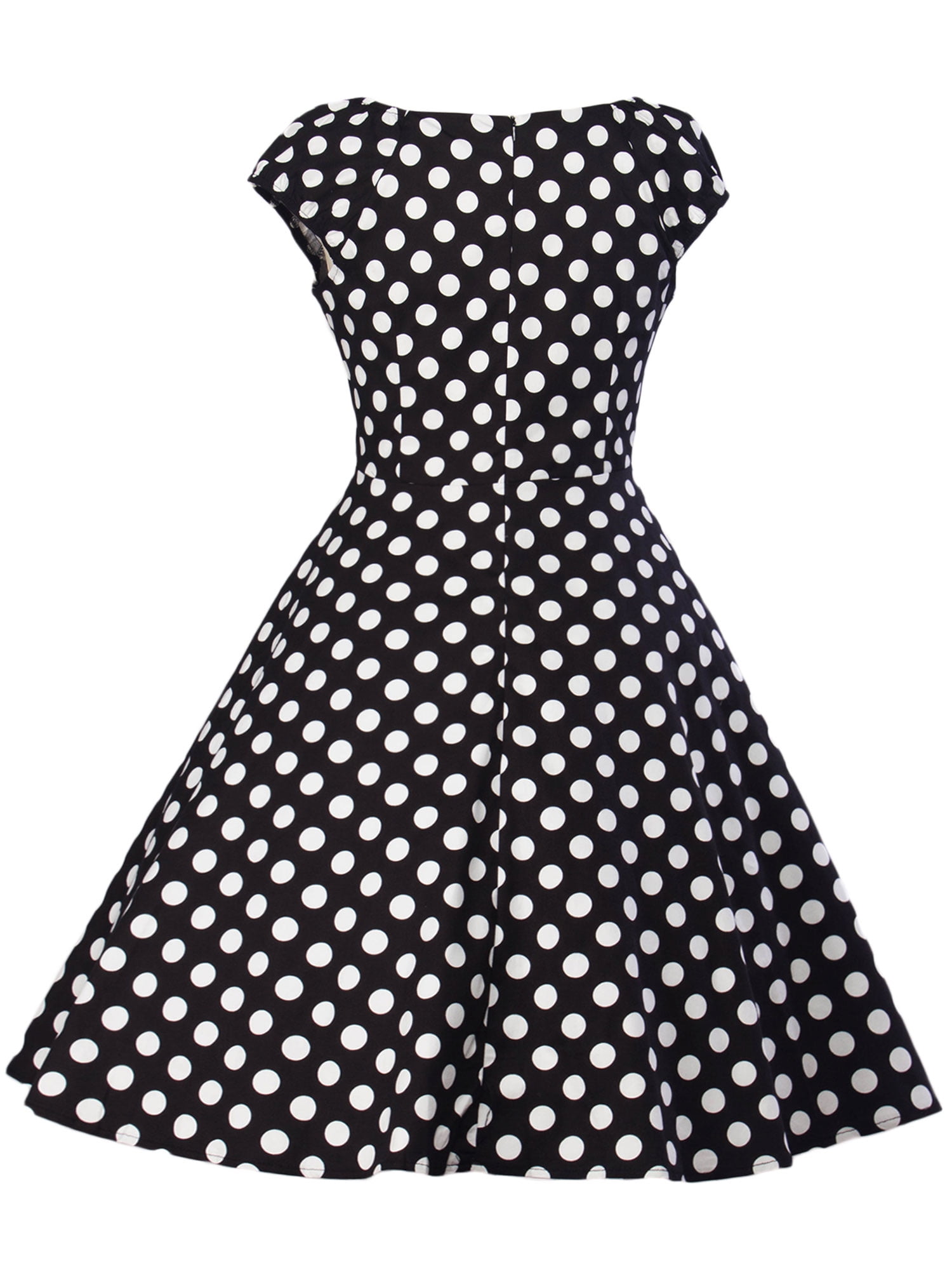 Summer Vintage 50s 60s Style Retro Rockabilly Pinup Polka Dot Party Dress Ball 