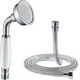 thumbnail image 2 of Bathroom Classical Shower Head, Traditional Telephone Style Handheld Shower, Retro Ceramic Handle Hand Showe Rain Sprayer Showers with 1.5M Hose (Chro, 2 of 4