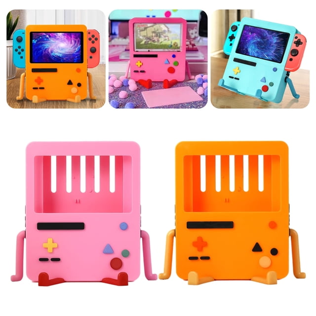 Base de carga portátil para juegos de control de SUSUchens, soporte de almacenamiento, soporte de carga para Nintendo Switch, color naranja